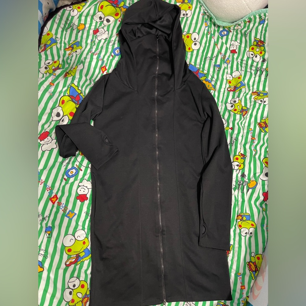 WARM TURTLE HOOD LONG ZIPUP